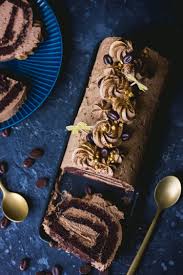 Buche Roulee Chocolat Et Cafe Biscuit Roulee Cacao Vegan Deliacious Recette Roule Au Chocolat Biscuit Roule Chocolat Vegan