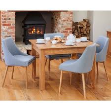 80x8mm steel kitchen table legs. Mobel Solid Oak Furniture Small Dining Table And Four Grey Chairs Great Value