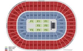 seating chart joe louis arena elcho table