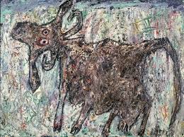 Jean Dubuffet Cow With A Beautiful Tail Collection Jean Dubuffet Pet Portraits Art