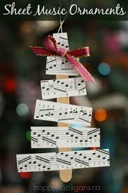 Print, share and download best christmas sheet music. Christmas Tree Sheet Music Ornaments For Kids To Make Happy Hooligans