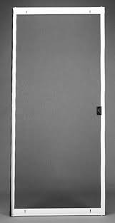 To remove the screen door latch, you simply need to pull it out of the slot that holds it in place. 36 W X 80 H White Standard Sliding Patio Screen Door At Menards