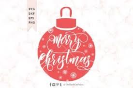 Download Merry Christmas Ornament Graphic By Theblackcatprints Creative Fabrica Christmas Svg Christmas Ornaments Christmas Vectors PSD Mockup Templates