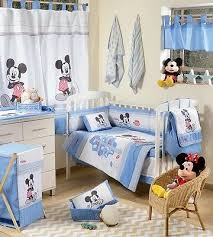 For mickey mouse crib nursery crib bedding online at target free shipping on purchases over and throw blanket set multi baby. Brand New Disney 4 Piece Baby Blue Mickey Mouse Crib Bedding Cot Set 182 40 Picclick