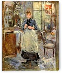 Berthe morisot's in the dining room is an 1886 impressionist painting. Berthe Morisot Art Collection