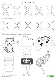 letter x worksheet 1