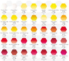 Sennelier Artists Watercolour Paint Colour Chart