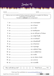 See more ideas about free english worksheets, worksheets, worksheets for kids. Simile Exercise 02 Ks2 Stp Books