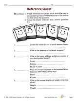Maybe you would like to learn more about one of these? Reference Quest Printable 2nd 4th Grade Teachervision