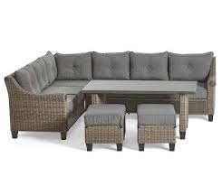 Broyhill Patio 5 Piece Cushioned Sectional All Weather Wicker Set Big Lots Wicker Patio Furniture Backyard Furniture Big Lots Patio Furniture