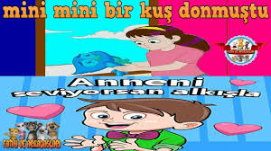 Mini Mini Bir Kus Donmustu Anneni Seviyorsan Alkisla Children Songs Cocuk Sarkilari Sarkilar Komik Bebek Oyunlari