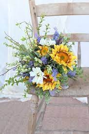 White and pink peonies on with falling leaves. 27 Rustic Wedding Decorations You Must Have A Look Yellow And Purple Wedding Bouque In 2020 Sunflower Wedding Bouquet Yellow Wedding Bouquet Sunflower Bridal Bouquet