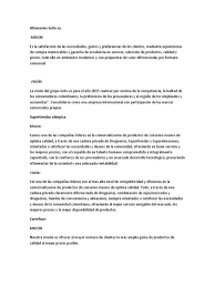 Operates as a retail commerce company in south america. Almacenes Exito Sa Competitividad Calidad Comercial