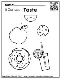 Free senses worksheets kids 5 craft coloring sheet. Set Of 5 Senses Activities For Kids