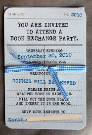Book Exchange Party Freebie Book Exchange Party Book Club Parties Book Party