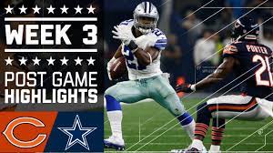 Bears Vs Cowboys Nfl Week 3 Game Highlights Nfl Football Players Nfl Sports Clips