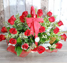 4,957 free images of basket. Beautiful 24 Red Roses Vw24 Angkor Flowers