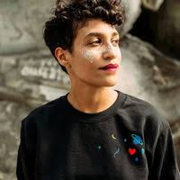 Sweat Mixte brodé Longue Vue Noir