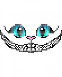 Stickaz Cat With Big Blue Eyes Happy Smile Minecraft Pixel Art Grid Maker Anime Ideas Easy Template Minecraft Pixel Art Pixel Art Grid Pixel Art Templates