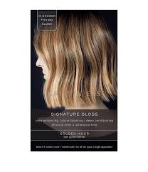 I used the color smoky topaz but this can be used for any of her amazing colors. Signature Hair Gloss Golden Hour Kristin Ess Hair