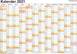Das jahr 2021 hat 52 kalenderwochen. Kalender 2021 Zum Ausdrucken Als Pdf 19 Vorlagen Kostenlos