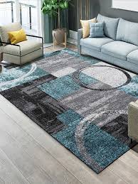Small bedrooms are cozy, but can be made even cozier when a wool area rug is added; Home Furniture Diy New Blue Grey Abstract Small Extra Large Floor Carpet Area Rugs Mats Bedroom â„' Rugs Carpets