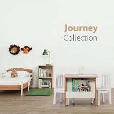 The Tot Tutors Journey Wood Table And 2 Chairs Set With Book Storage Features Built In Book Racks On Two Sides To Co Wood Table Kids Table And Chairs Chair Set
