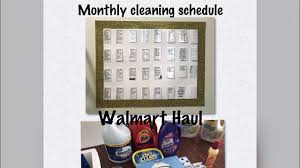 cleaning schedule kids chore chart walmart haul