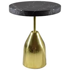 Marble Brass Gueridon Table Flow Collection By Jonathan Amar For Sale Brass Side Table Side Table Marble Table