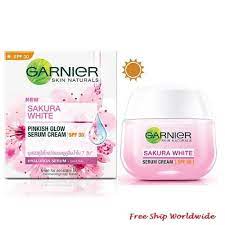 Well, no doubt that japanese always emphasize on natural ingredients in order to stay beautiful and maintain. Garnier Sakura White Pinkish Glow Hyaluron Spf30 Serum Cream 50ml Serum Cream Garnier African Skin Care