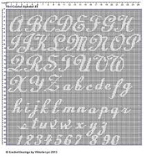 Ravelry Free Filet Crochet Alphabet 3 Pattern By Viktoria