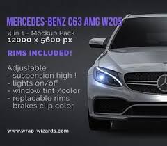 Mercedes Benz C63 Amg W205 Estate 2015 All Sides Car Mockup Template Psd In 2020 Mercedes Benz Mercedes Benz C