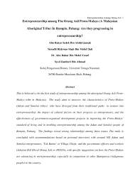 Isu bekas tentera veteran/jabatan hal elwal veteran atm sama taraf jabatan hal ehwal orang asli. Pdf Entrepreneurship Among The Orang Asli Proto Malays A Malaysian Aboriginal Tribe In Rompin Pahang Are They Progressing In Entrepreneurship Nuradli Ridzwan Shah Mohd Dali Academia Edu