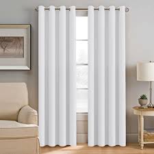 They're typically used in areas with small windows. Pure White Curtain 96 Inch Length Window Treatment Room Darkening Panel For Bedroom Living Room Thermal Insulated Grommet Curtain Drape 1 Panel Walmart Com Walmart Com