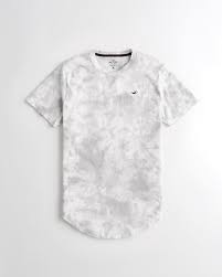 Black And Grey Tie Dye Shirt Guys Tie Dye Curved Hem T Shirt Guys Tops Hollisterco Com Mens Tops Shirts Fashion