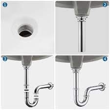 Sifon Siphon Pop Up Ablaufventil Waschbecken Abfluss Ablaufgarnitur mit  Überlauf | eBay
