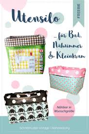 Bei der herstellung dieses musters verwendete jun. Nahanleitung Utensilo In Wunschgrosse Nahbar Farbenmix