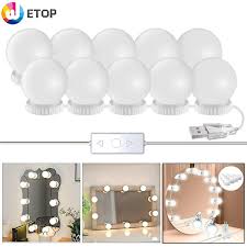 vanity mirror light with 10 light bulbs