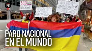 El llamado a un acuerdo social no calma las protestas en chile: Paro Nacional En El Mundo Manifestaciones De Colombianos En Otros Paises El Espectador Youtube