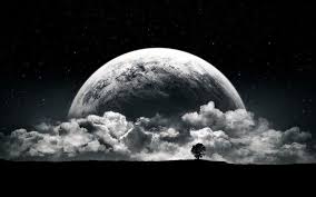 Black And White Desktop Wallpaper Moon Pin On Mural