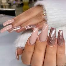 Coffin shaped nails (also known as ballerina nails) feature long length and squared tips. Coffin Nails Ideas For Enchanting Look Naildesignsjournal Com Snake Skin Nails Nails Laque Nail Bar