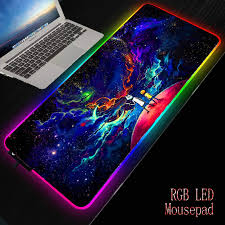 Xgz Morty Anime Gaming Rgb Gamer Large Mousepad Led Lighting Usb Keyboard Colorful Desk Pad Mice Mat For Pc Laptop Desktop Mouse Pads Aliexpress