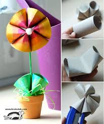Let your room blossom with the spring coming. Toilet Roll Flowers Kids Crafts Find Of The Week Toilet Paper Roll Crafts Toilet Paper Crafts Paper Roll Crafts