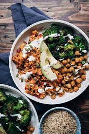 Spicy Vegan Rice Bowl Well And Full Recipe Vegetarian Recipes Healthy Recipes Whole Food Recipes