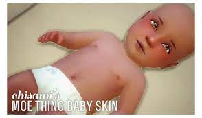 For those seeking a classic adorable bassinet, try out this crib by birksche! Chisami S Moe Thing Baby Skin Sims Baby The Sims 4 Skin Sims 4 Toddler