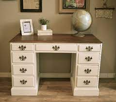 Farmhouse Vintage Vintage Desk Shabby Chic Room Refinishing Furniture