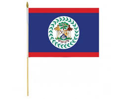 The belize flag primary colors are red and blue. Flag Of Belize