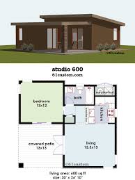 If so, 600 to 700 square foot home plans might just be the perfect fit for you or your family. Studio600 Small House Plan 61custom Contemporary Modern House Plans