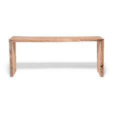 Save up to 60% on a marvelous selection of furniture, fashion, jewelry and fine art. Custom Blonde Reclaimed Elm Waterfall Console Table For Sale At 1stdibs