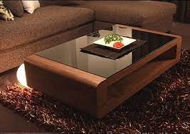 table basse miami noyer verre noir center table living room coffee table design sofa bed design